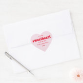 Sticker Cœur Petit amour Valentines's Day Baby shower (Enveloppe)