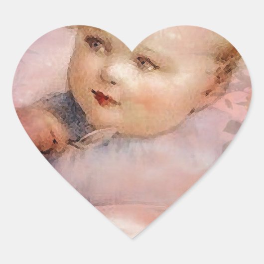 STICKER CŒUR PETIT DÉJEUNER AVEC BÉBÉ (Devant)