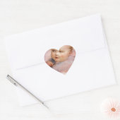STICKER CŒUR PETIT DÉJEUNER AVEC BÉBÉ (Enveloppe)