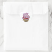 Sticker Cœur Petit gâteau et coeurs roses (Sac)