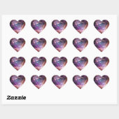 Sticker Cœur Petit Nuage de Magellan violet (Feuille)