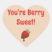 Sticker Cœur Petits enfants Valentin (Devant)