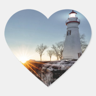 Sticker Cœur Phare de Marblehead