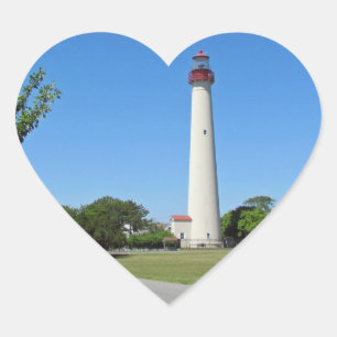 Sticker Cœur Phare du Cap May