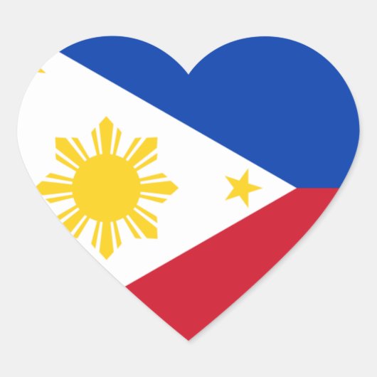 Sticker Cœur philippine (Devant)