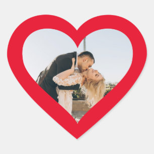 Sticker Cœur Photo du coeur rouge dans le coeur
