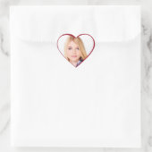 Sticker Cœur Photo personnalisée Valentine (Sac)