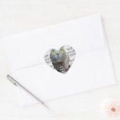 Sticker Cœur Photo PET ✨ Lovely Custom (Enveloppe)