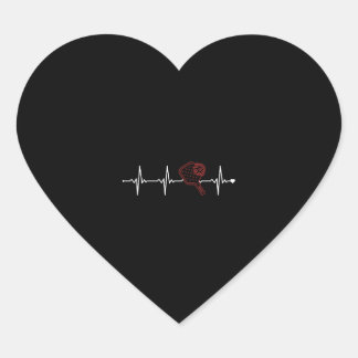 Sticker Cœur Pickleball Heartbeat Player Pro Team Coach