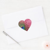 Sticker Cœur Pièce rose rocheuse (Enveloppe)