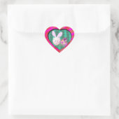 Sticker Cœur Piggy de Pâques (Sac)