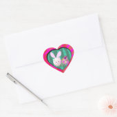 Sticker Cœur Piggy de Pâques (Enveloppe)