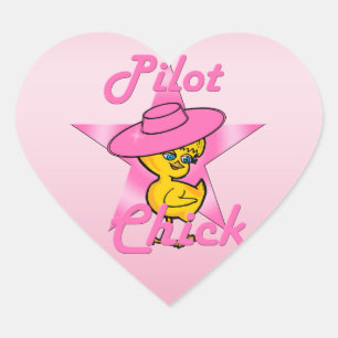 Sticker Cœur Pilote Chick #8