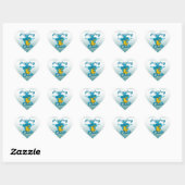 Sticker Cœur Ping Pong Chick #7 (Feuille)