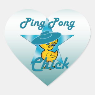 Sticker Cœur Ping Pong Chick #7