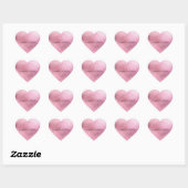 Sticker Cœur Pink Glitzy Sparkle personnalisé (Feuille)