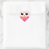 Sticker Cœur "Pink Gradient OWL" (Sac)