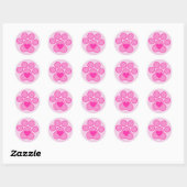 Sticker Coeur Pink Puppy Paws (Feuille)