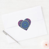 Sticker Cœur Pink Seafoam Burn (Enveloppe)