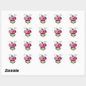 Sticker Cœur Pink Stencil Rose I Love You (Feuille)