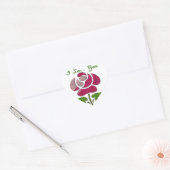 Sticker Cœur Pink Stencil Rose I Love You (Enveloppe)