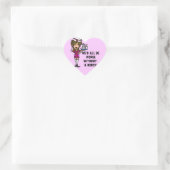Sticker Cœur Pire sans infirmière (Sac)