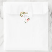 Sticker Cœur PixDezine roses roses vintages/redoute (Sac)