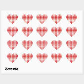 Sticker Cœur Pixel Coeur 8 bits Amour (Feuille)