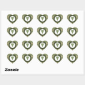 Sticker Cœur pizza (Feuille)