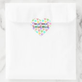 Sticker Cœur Plate-forme Pastel Hearts Design (Sac)