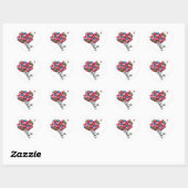 Sticker Cœur Plein d'amour (Feuille)