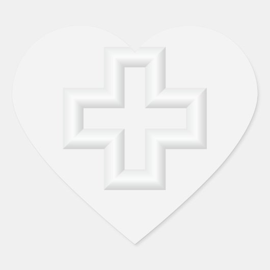 Sticker Cœur Plus surface incorporée (Devant)