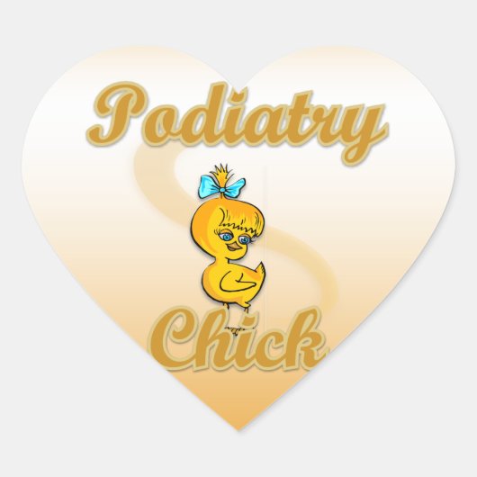 Sticker Cœur Podiatry chick (Devant)