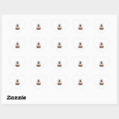 Sticker Cœur Pogo Bones � Crazy Skeleton en mouvement (Feuille)
