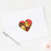 Sticker Cœur Poires rubenesques (Enveloppe)