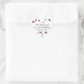 Sticker Cœur Pois, Motif de points Polka, points, anniversaire (Sac)