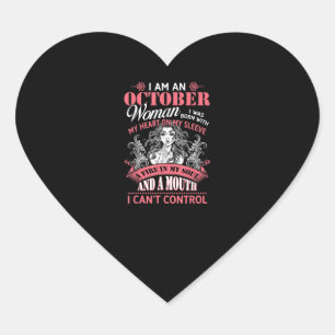 Sticker Cœur Poison de Birthday I An October Woman