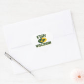 Sticker Cœur Poisson Wisconsin (Enveloppe)