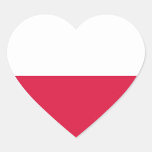 Sticker Cœur pologne