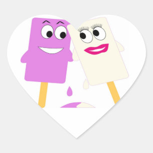 STICKER CŒUR POMPES À CRÈME DE GLACE