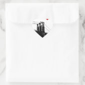 Sticker Cœur Pont Brooklyn (Sac)