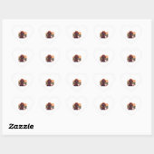 Sticker Cœur Poodle de jouet mignon (Feuille)