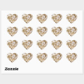 Sticker Cœur Popcorn (Feuille)