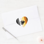 STICKER CŒUR PORTEZ FIDE STRIPEE PAW VERTICAL (Enveloppe)