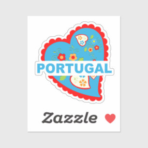 Sticker Coeur portugais joyeux