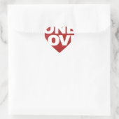 Sticker Cœur Poster One Love (Sac)