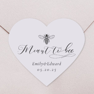 Sticker Cœur Pot de miel de mariage favori Cœur Violet destiné