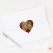 Sticker Cœur poulpe (Enveloppe)