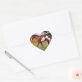 Sticker Coeur pour Cheval de Peinture (Enveloppe)