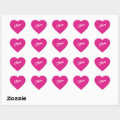 Sticker Coeur pour Dollhouse Rose (Feuille)
